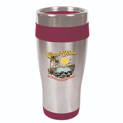 Good Vibes The Wild Pool Paradise Resort 16oz Travel Tumbler