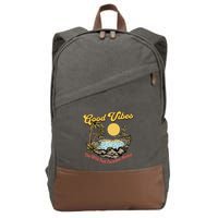 Good Vibes The Wild Pool Paradise Resort Cotton Canvas Backpack