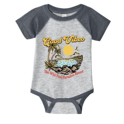 Good Vibes The Wild Pool Paradise Resort Infant Baby Jersey Bodysuit