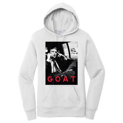 Goat Vote Trump 2024 Funny Support Republican Pro America Women's Pullover Hoodie