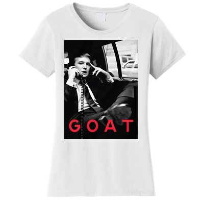 Goat Vote Trump 2024 Funny Support Republican Pro America Women's T-Shirt