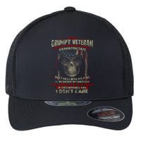 Grumpy Veteran USA Flag Flexfit Unipanel Trucker Cap