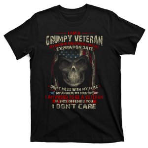 Grumpy Veteran USA Flag T-Shirt