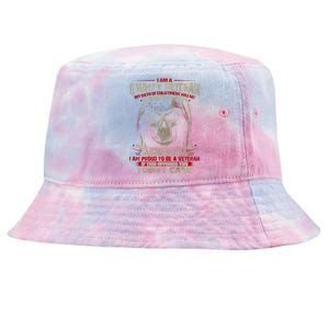 Grumpy Veteran USA Flag Tie-Dyed Bucket Hat