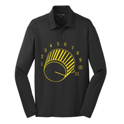 Guitar Volume Up To Silk Touch Performance Long Sleeve Polo