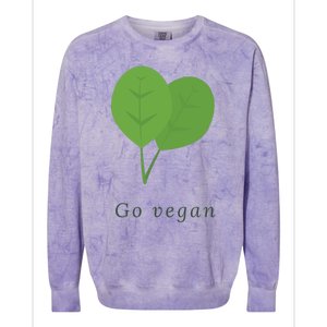 Go Vegan Vegetarian Style Vegan Style Botanical Vegan Month Colorblast Crewneck Sweatshirt