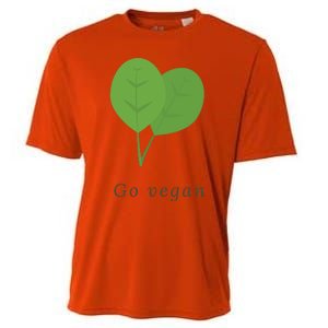 Go Vegan Vegetarian Style Vegan Style Botanical Vegan Month Cooling Performance Crew T-Shirt