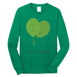 Go Vegan Vegetarian Style Vegan Style Botanical Vegan Month Long Sleeve Shirt