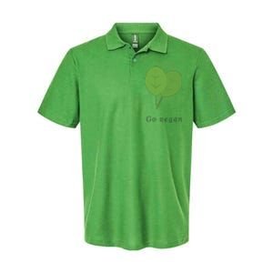 Go Vegan Vegetarian Style Vegan Style Botanical Vegan Month Softstyle Adult Sport Polo