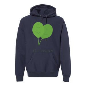 Go Vegan Vegetarian Style Vegan Style Botanical Vegan Month Premium Hoodie