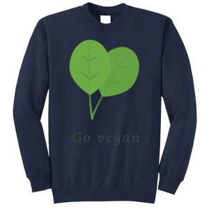 Go Vegan Vegetarian Style Vegan Style Botanical Vegan Month Tall Sweatshirt