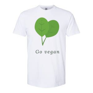 Go Vegan Vegetarian Style Vegan Style Botanical Vegan Month Softstyle CVC T-Shirt