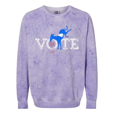 Ga Vote Voice Colorblast Crewneck Sweatshirt