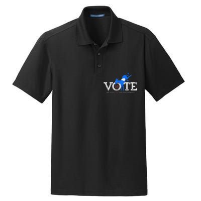 Ga Vote Voice Dry Zone Grid Polo