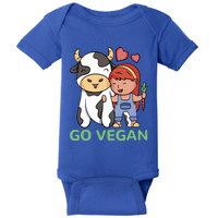 Go Vegan Veggie Lover Vegan Gift Baby Bodysuit