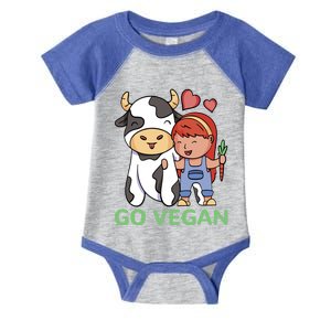 Go Vegan Veggie Lover Vegan Gift Infant Baby Jersey Bodysuit