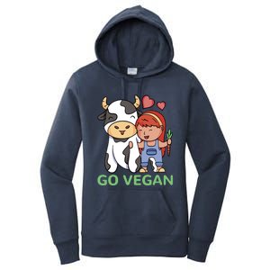 Go Vegan Veggie Lover Vegan Gift Women's Pullover Hoodie