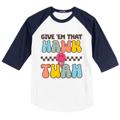 Groovy Viral Video Western Country Accent Hawk Tush Meme Gift Baseball Sleeve Shirt