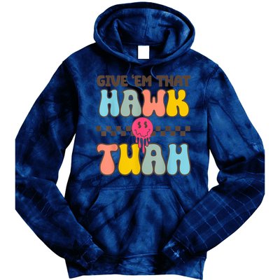 Groovy Viral Video Western Country Accent Hawk Tush Meme Gift Tie Dye Hoodie