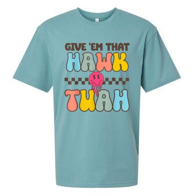 Groovy Viral Video Western Country Accent Hawk Tush Meme Gift Sueded Cloud Jersey T-Shirt