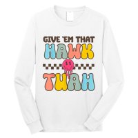 Groovy Viral Video Western Country Accent Hawk Tush Meme Gift Long Sleeve Shirt