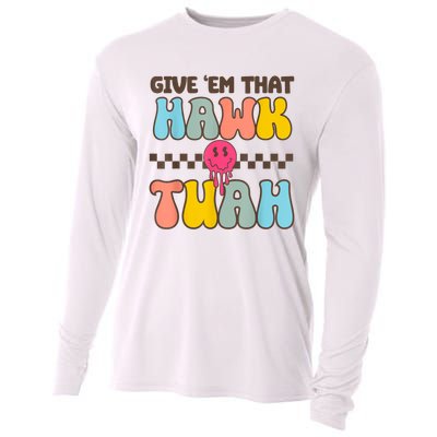 Groovy Viral Video Western Country Accent Hawk Tush Meme Gift Cooling Performance Long Sleeve Crew