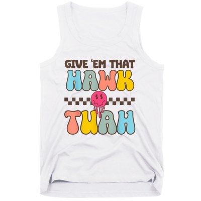 Groovy Viral Video Western Country Accent Hawk Tush Meme Gift Tank Top