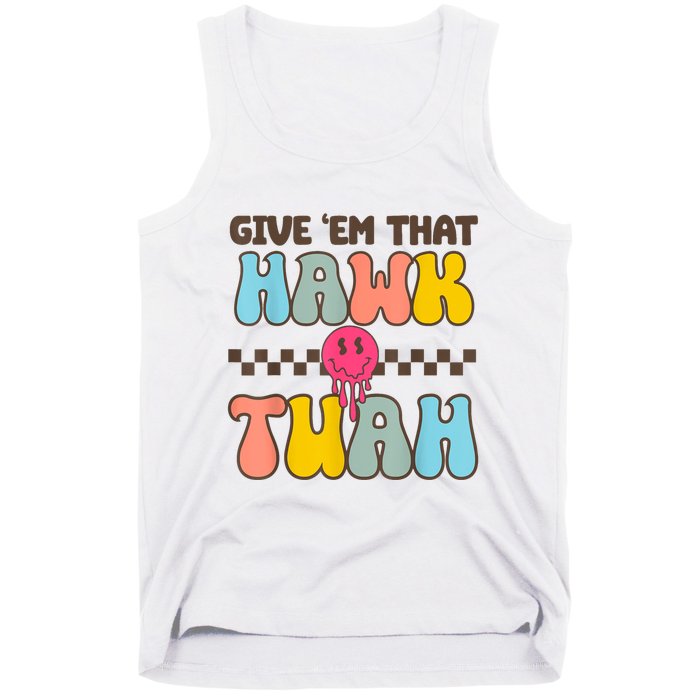 Groovy Viral Video Western Country Accent Hawk Tush Meme Gift Tank Top