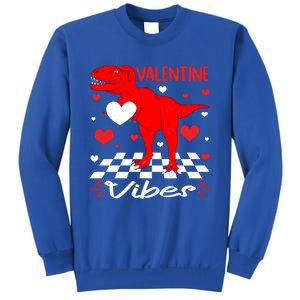 Groovy Valentines Vibes Dinosaur Valentine For Ns Gift Sweatshirt