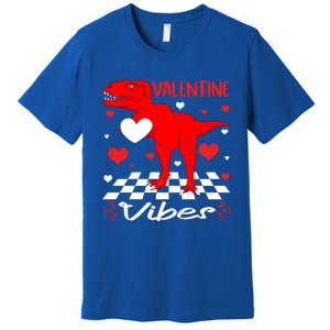 Groovy Valentines Vibes Dinosaur Valentine For Ns Gift Premium T-Shirt