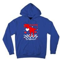 Groovy Valentines Vibes Dinosaur Valentine For Ns Gift Tall Hoodie