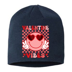 Groovy Valentine Vibes Valentines Day Sustainable Beanie