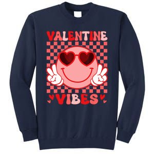 Groovy Valentine Vibes Valentines Day Tall Sweatshirt