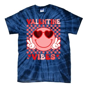 Groovy Valentine Vibes Valentines Day Tie-Dye T-Shirt