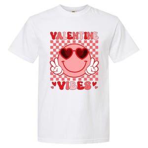 Groovy Valentine Vibes Valentines Day Garment-Dyed Heavyweight T-Shirt