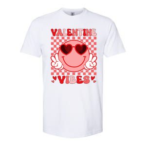 Groovy Valentine Vibes Valentines Day Softstyle CVC T-Shirt