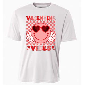 Groovy Valentine Vibes Valentines Day Cooling Performance Crew T-Shirt