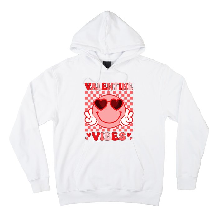 Groovy Valentine Vibes Valentines Day Hoodie