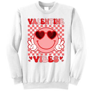 Groovy Valentine Vibes Valentines Day Sweatshirt