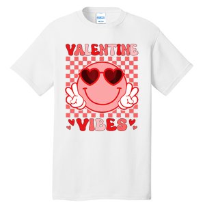 Groovy Valentine Vibes Valentines Day Tall T-Shirt