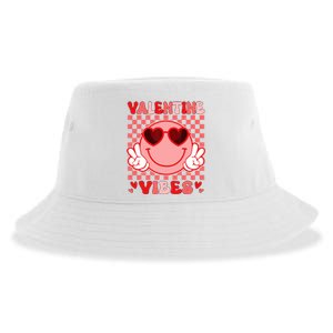 Groovy Valentine Vibes Valentines Day Sustainable Bucket Hat