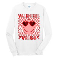 Groovy Valentine Vibes Valentines Day Tall Long Sleeve T-Shirt