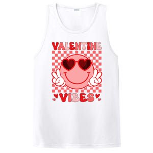 Groovy Valentine Vibes Valentines Day PosiCharge Competitor Tank