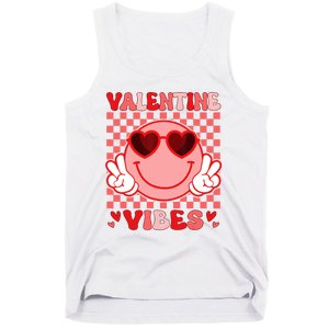 Groovy Valentine Vibes Valentines Day Tank Top