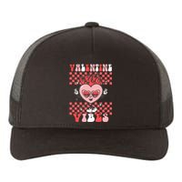 Groovy Valentine Vibes Valentines Day Retro Gift Yupoong Adult 5-Panel Trucker Hat