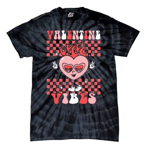 Groovy Valentine Vibes Valentines Day Retro Gift Tie-Dye T-Shirt