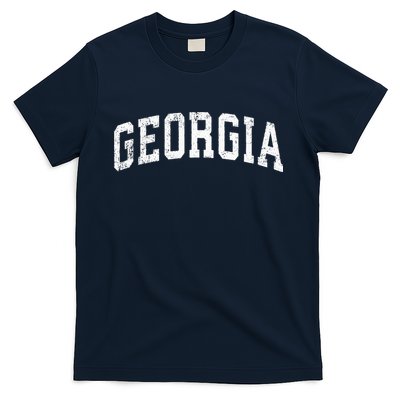Georgia Vintage Varsity Sports Text T-Shirt