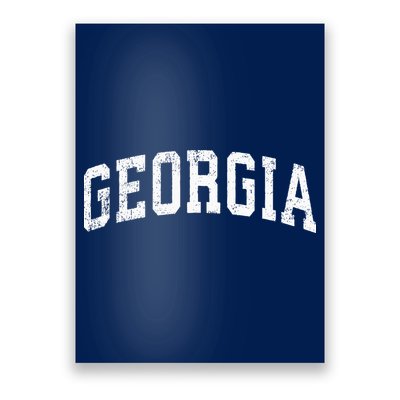 Georgia Vintage Varsity Sports Text Poster