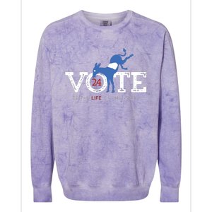 Ga Vote Voice Colorblast Crewneck Sweatshirt