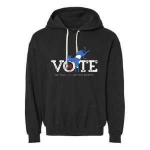 Ga Vote Voice Garment-Dyed Fleece Hoodie